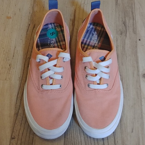 Sperry Top Sliders Running Shoes in Peach - Picture 2 of 8